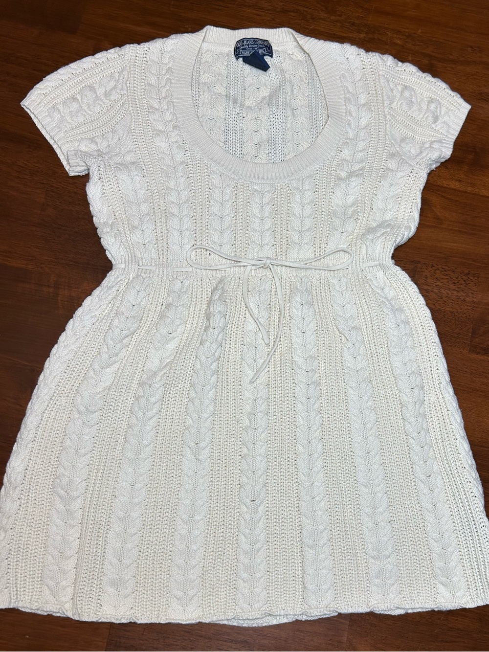 Polo jeans co girls 8y cable knit dress